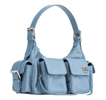 PINKO Borsa Donna Cargo Bag Recycled Nylon F1NN Colore Blue